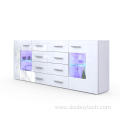 High Gloss LED Light Sideboard